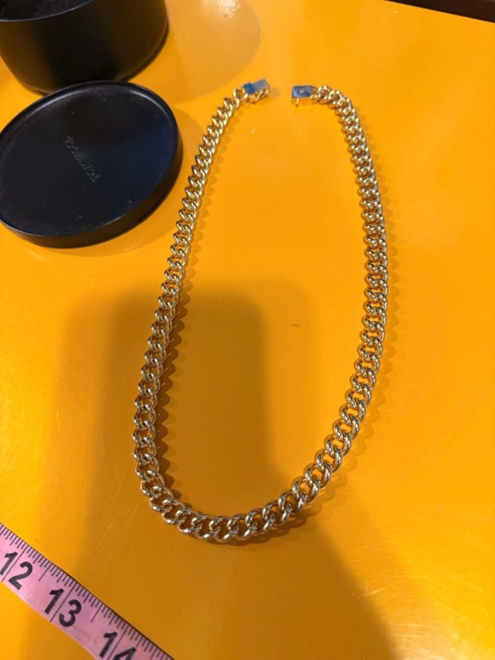 Tom Wood Gold Curb Chain 21”